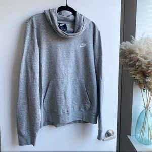 Nike Light Gray Cowl Neck Sweatshirt